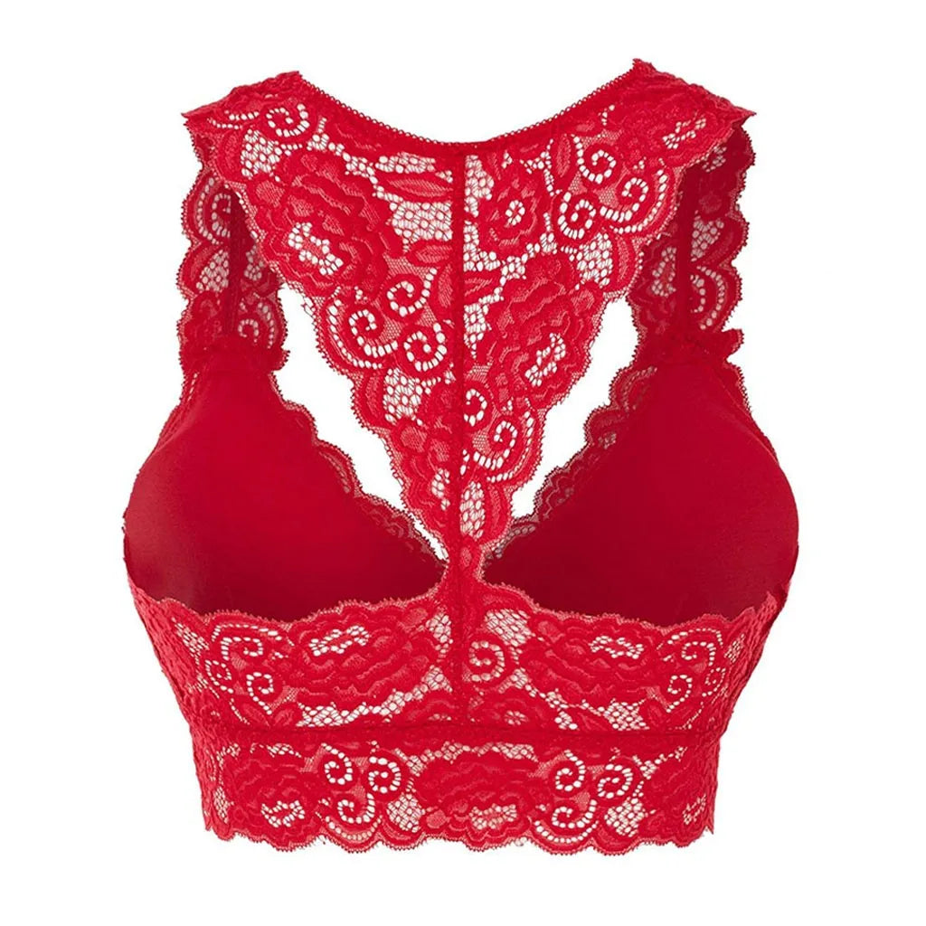 No. 2 Lingerie Bra Separate, V-Plunge Neckline, All Lace, Halter Top, Plus Sizes Available