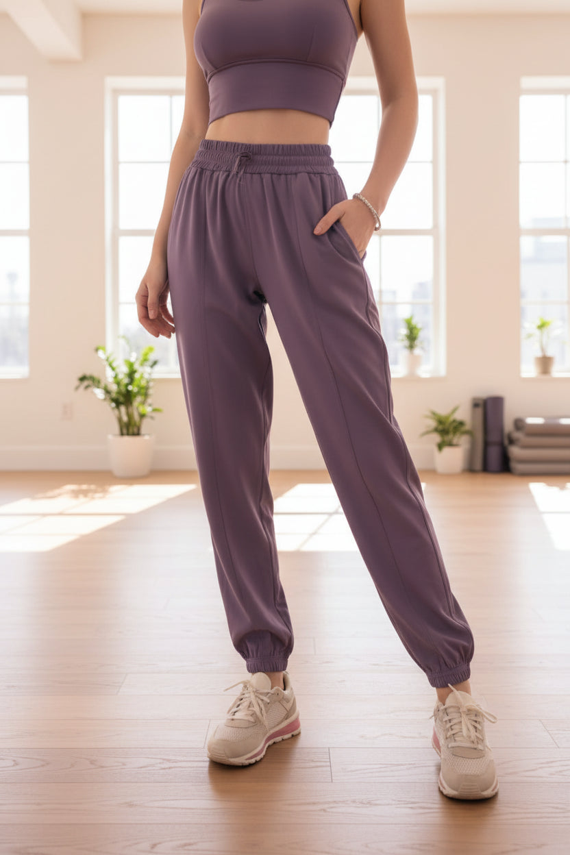 No. 6 Loungewear Pant, High Waisted, Studio Pant, Draw String, Joggers