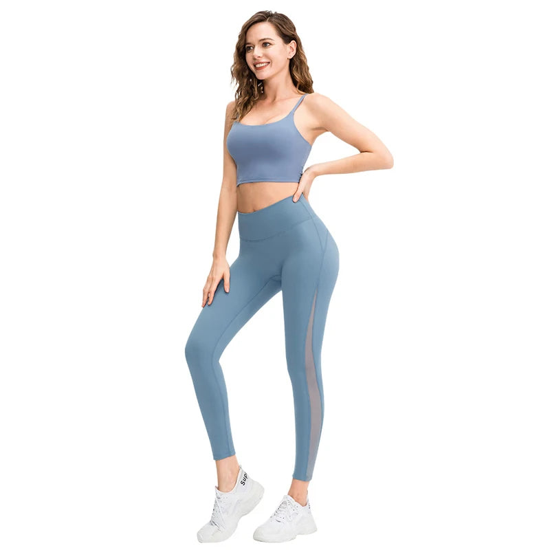 No. 5 Legging, Airlift Mesh Panel, High-Waist, Seamless, Athletic, Compressive
