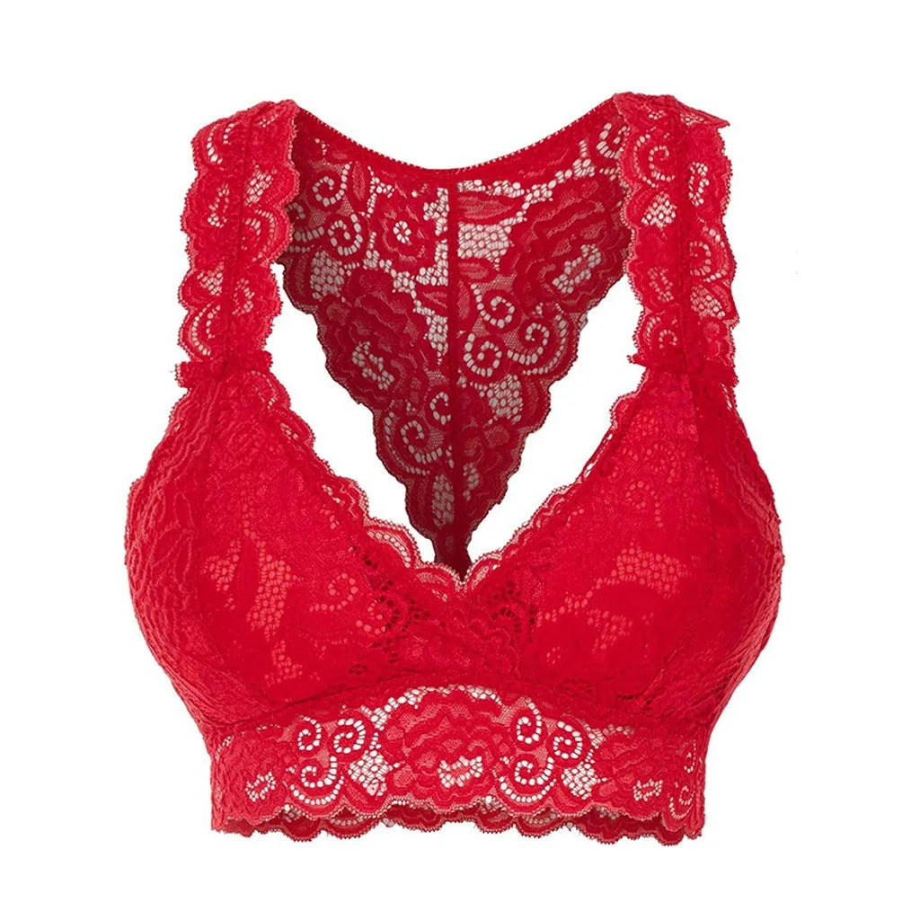 No. 2 Lingerie Bra Separate, V-Plunge Neckline, All Lace, Halter Top, Plus Sizes Available