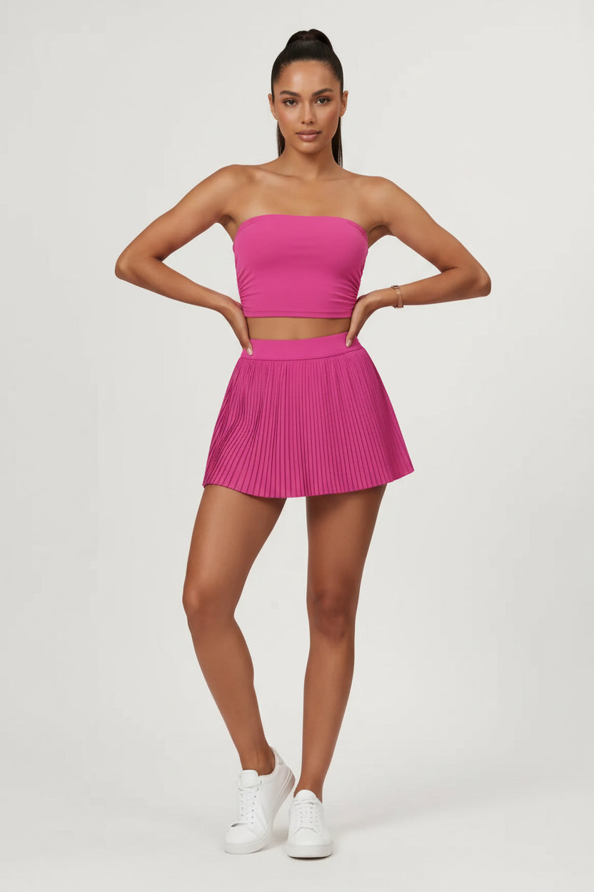 No. 4 Tennis Skirt, Tightly Pleated, Mini Length, Under Short With Pocket
