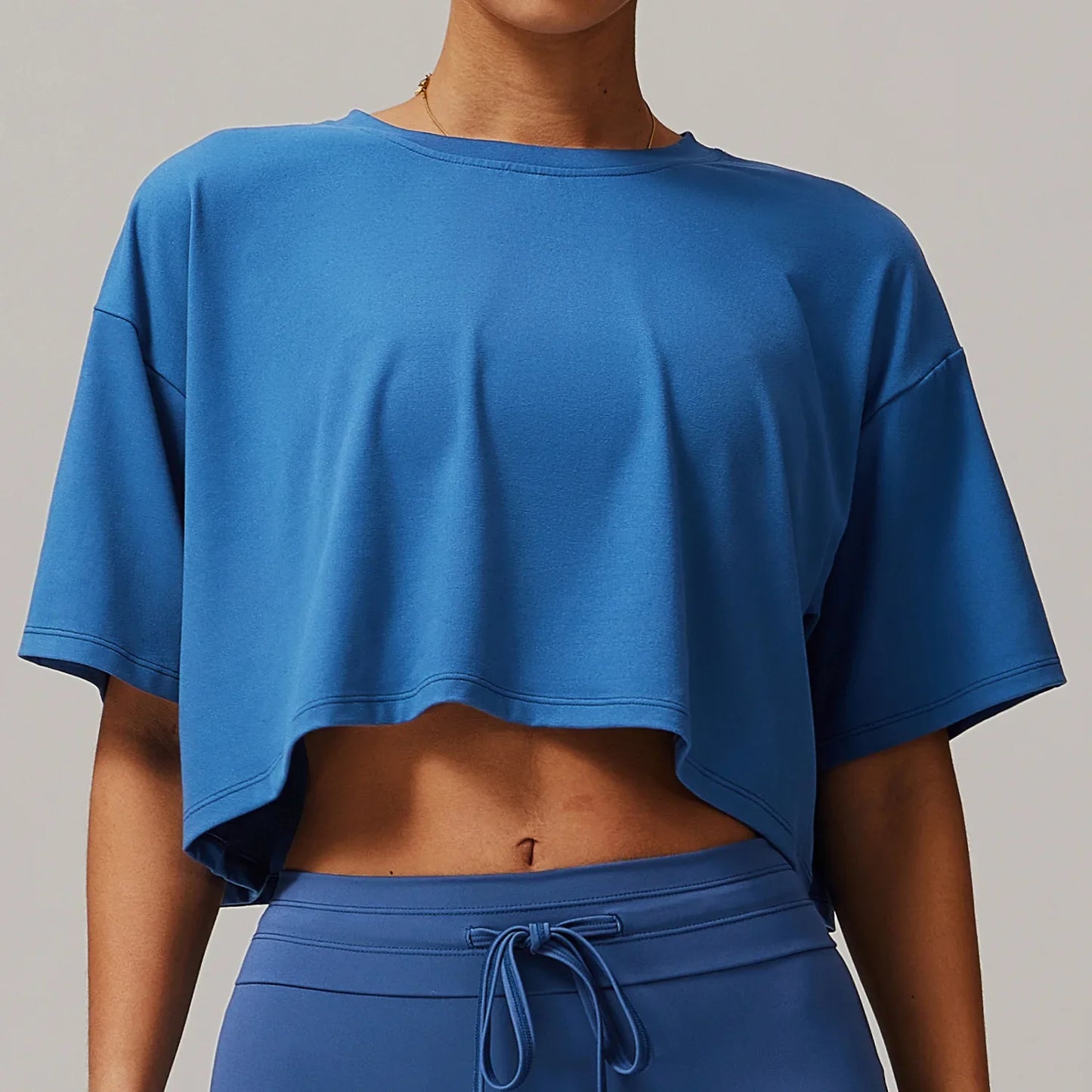 No. 1 Short Sleeve Shirt, Oversized, Crop Top, Relaxed Fit, Soft Essential