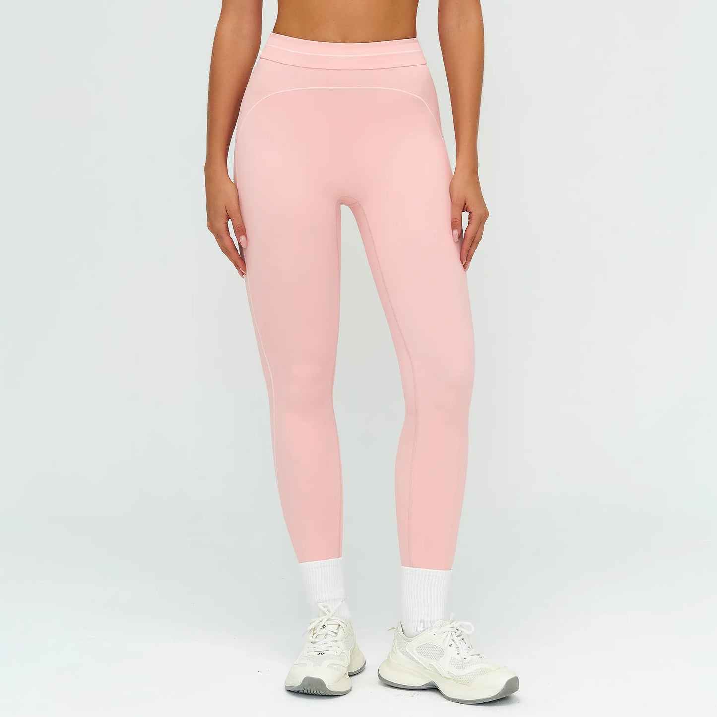 No. 6 Legging, Heart Throb Piping, Statement Comfort Waistband, No Front Seam, Butter Soft