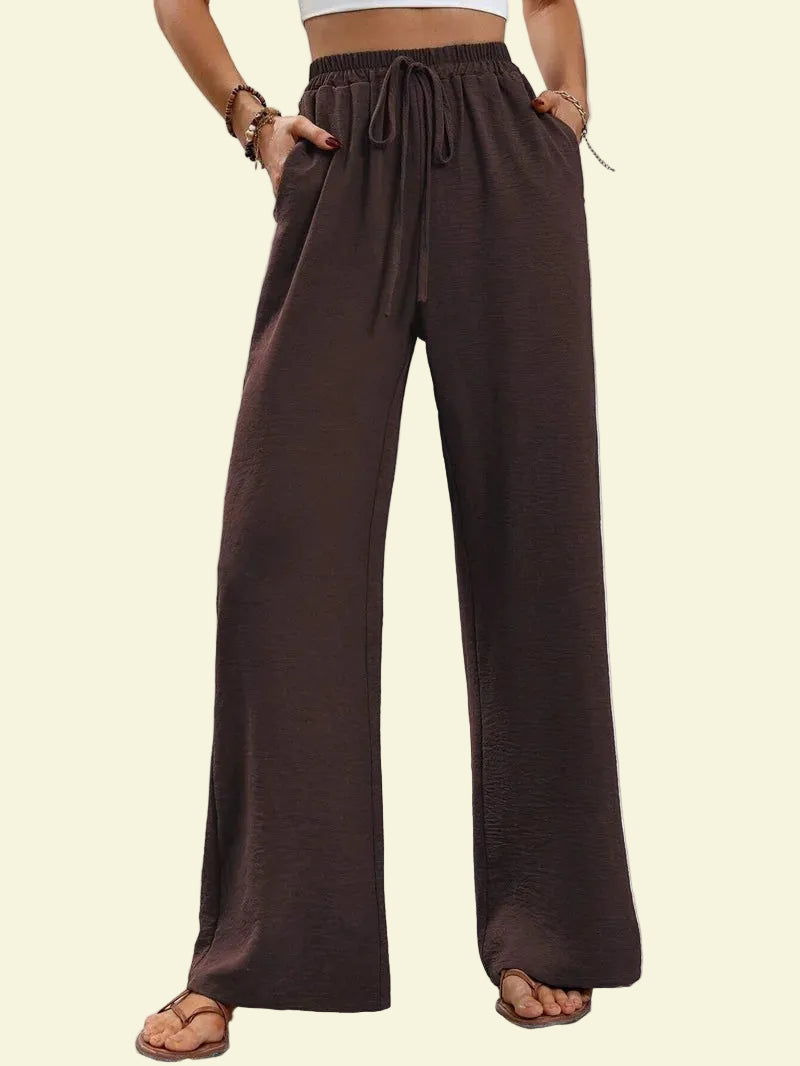 No. 7 Loungewear Pant, Resort, Casual, Trouser, Wide Leg, High Waist