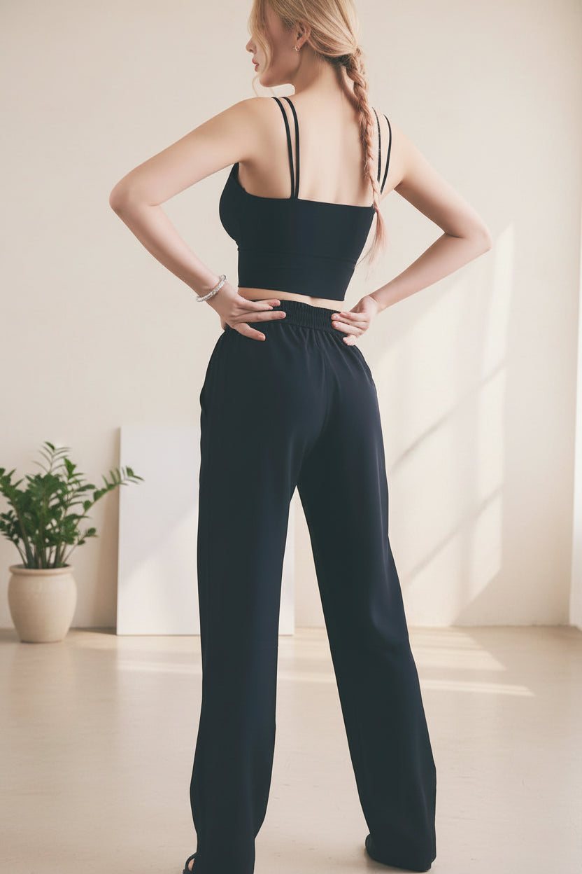 No. 6 Loungewear Pant, High Waisted, Studio Pant, Draw String, Joggers