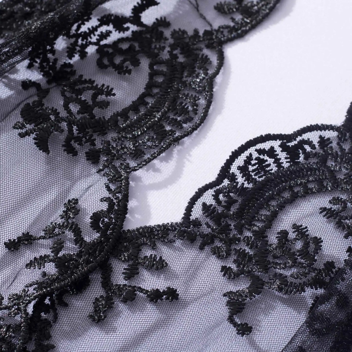 No. 6 Lingerie Set, Delicate Lace Halter with Tie, Attached French Cut Shorts with Key Hole Back
