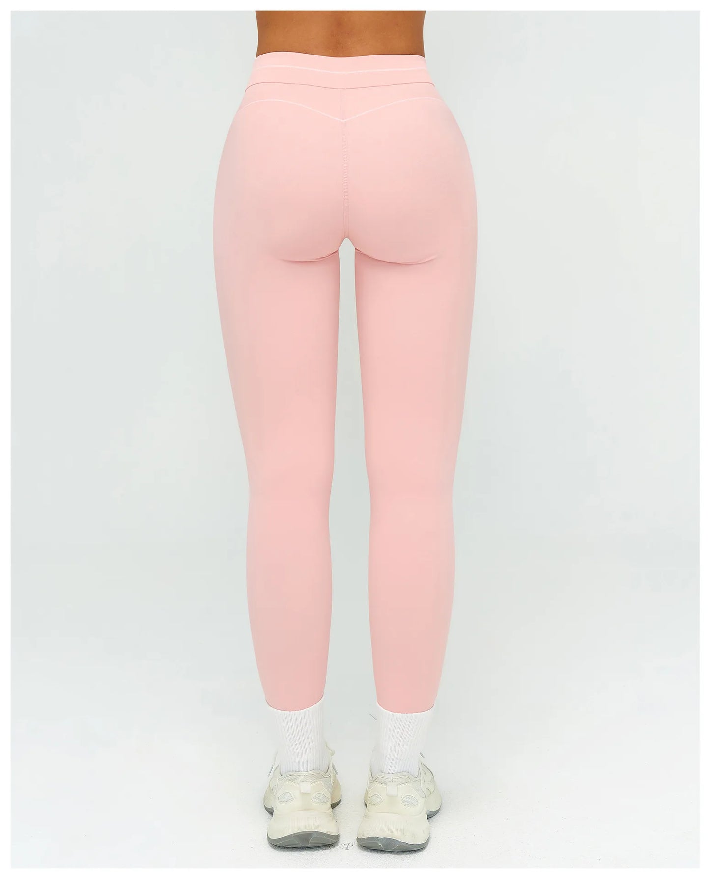 No. 6 Legging, Heart Throb Piping, Statement Comfort Waistband, No Front Seam, Butter Soft