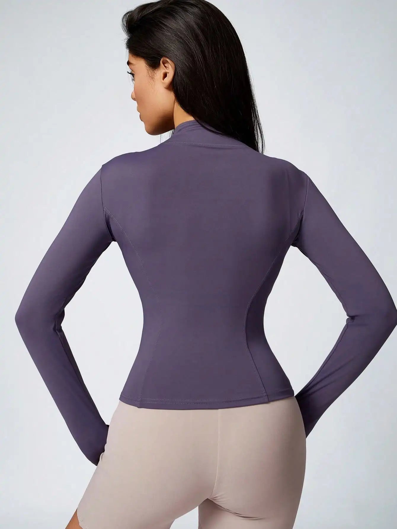 No. 3 Jacket, Hour Glass Piping, O Collar, Full Zip, Thumbholes, Athletic