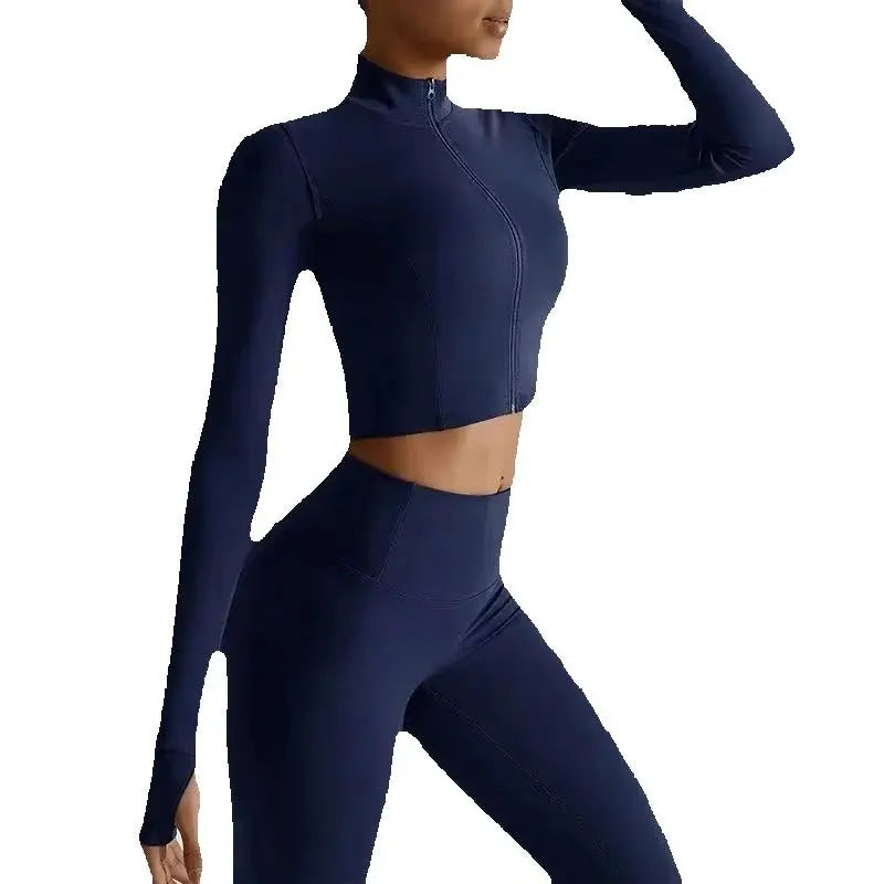 No. 2 Jacket, Super Cropped, Piping Along Curves, Slim Fit, Full Zip