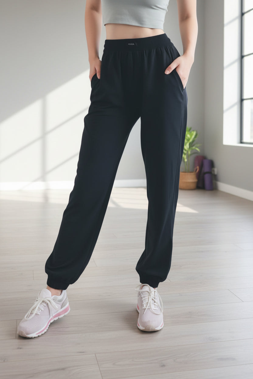 No. 6 Loungewear Pant, High Waisted, Studio Pant, Draw String, Joggers