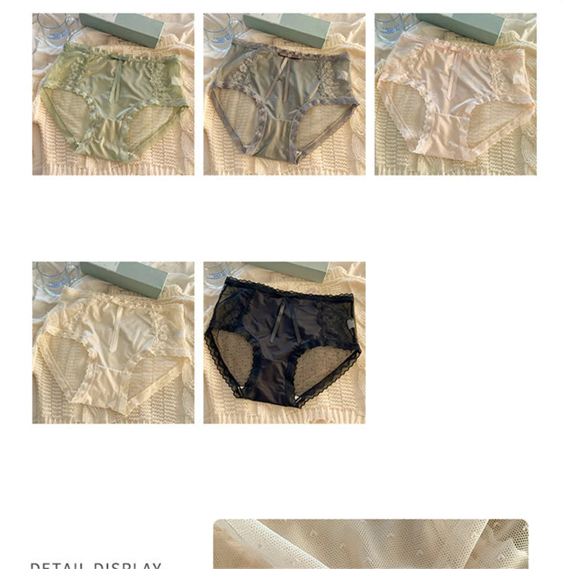 No. 7 Lingerie Panty, Full Coverage, High Waist, Brief, Sheer, Silky, Coquette, Plus Size Only