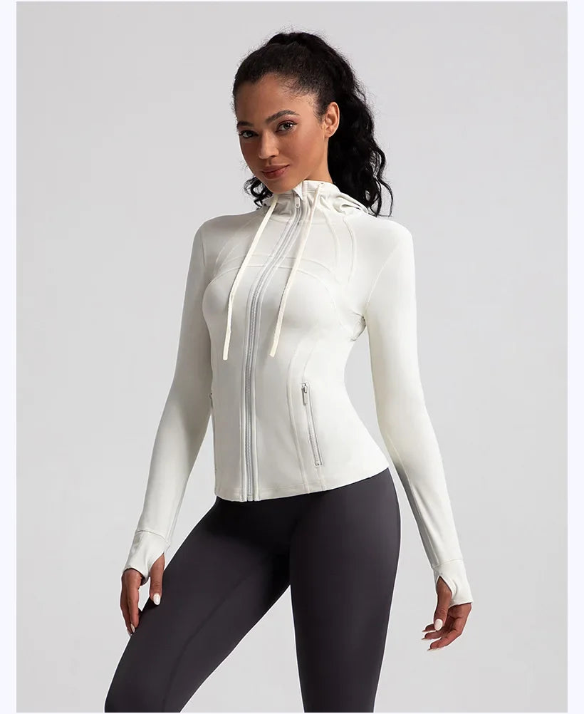 No. 4 Jacket, Hooded Jacket, Hood, Zipper Pockets, Dry Fit, Cross Training