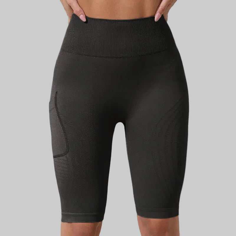 No. 8 Shorts, Long Bermuda Biker, Running, Free Movement, Pocket