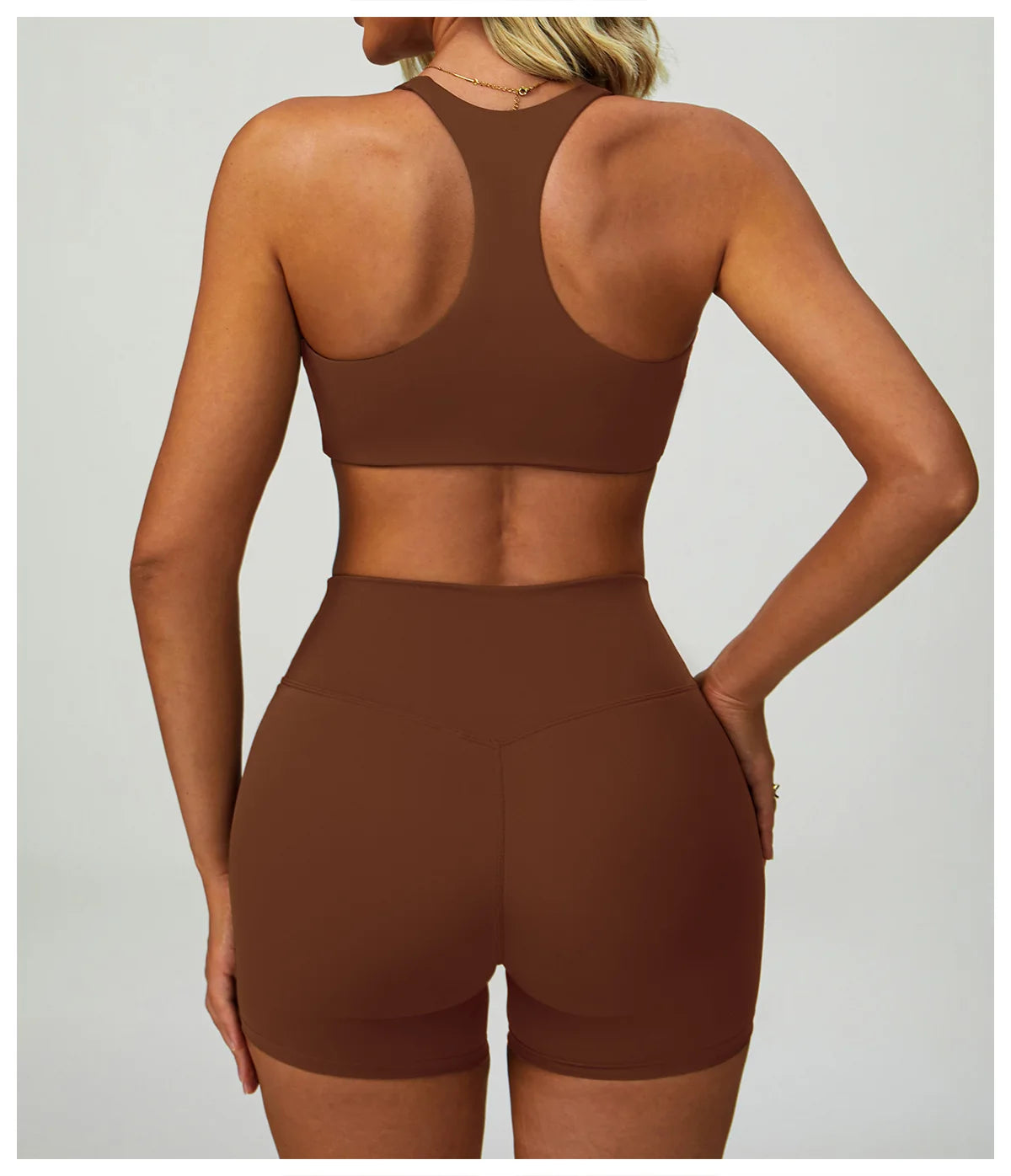 No. 6 Sports Bra, Classic Fit, Racerback, V- Neck, Dry Fit, High Compression, Shock Absorption