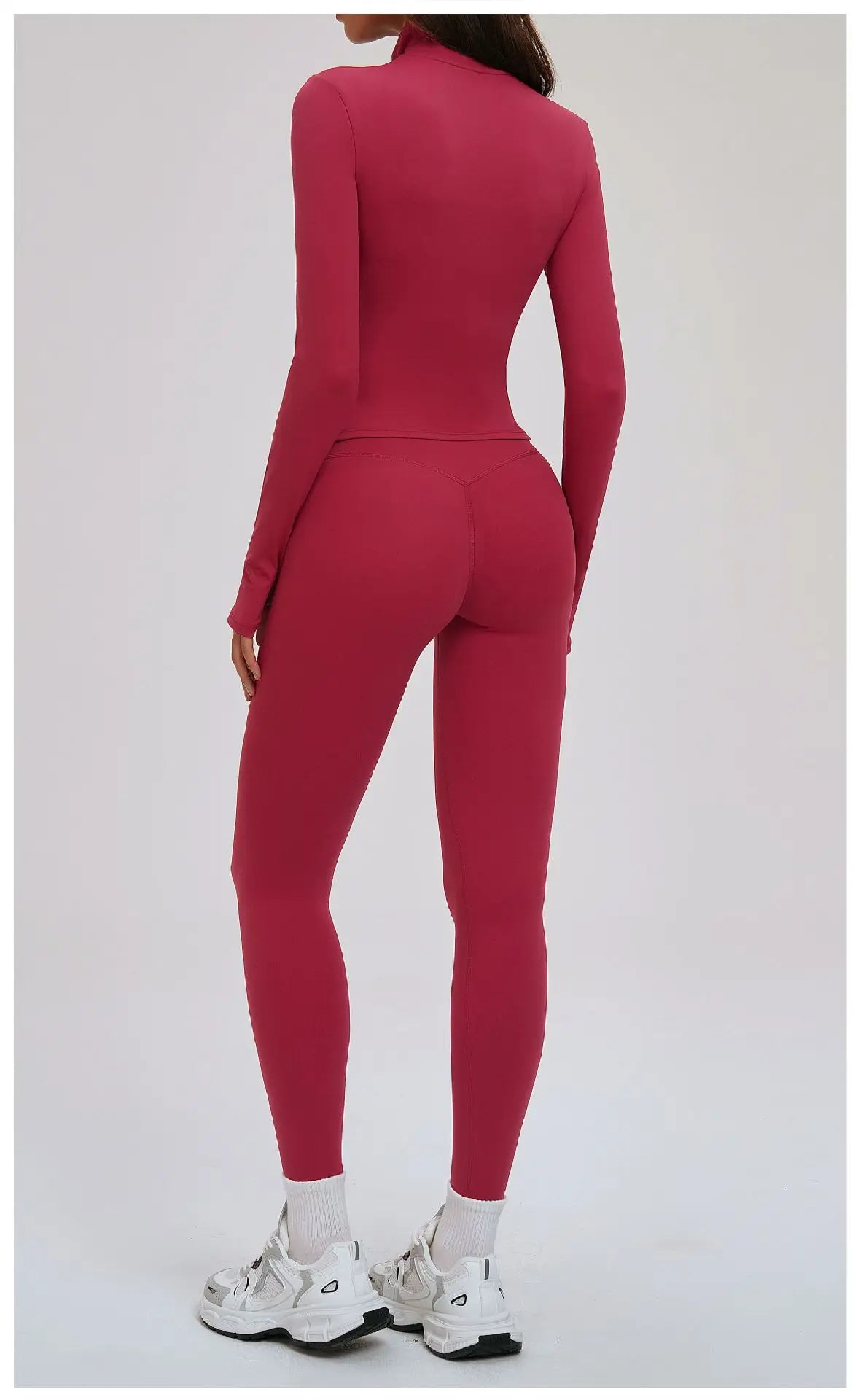 No. 5 Jacket, Convertible Collar, Structured Design, Smoothing, Long Sleeve, Full Zipper