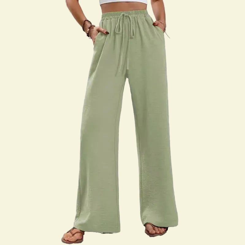 No. 7 Loungewear Pant, Resort, Casual, Trouser, Wide Leg, High Waist