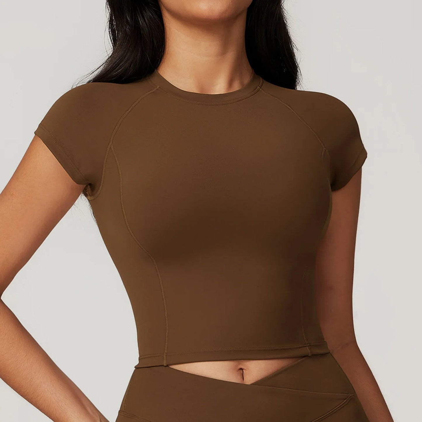 No. 4 Short Sleeve Shirt, Baby Doll Trainer With Hour Glass Piping, Hip Grazing Length, Slim Fit