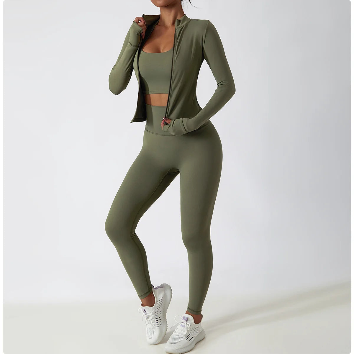 No. 1 Jacket, Yoga, Long Sleeve, Seamless, Smoothing, Butter Feel, Slim Fit