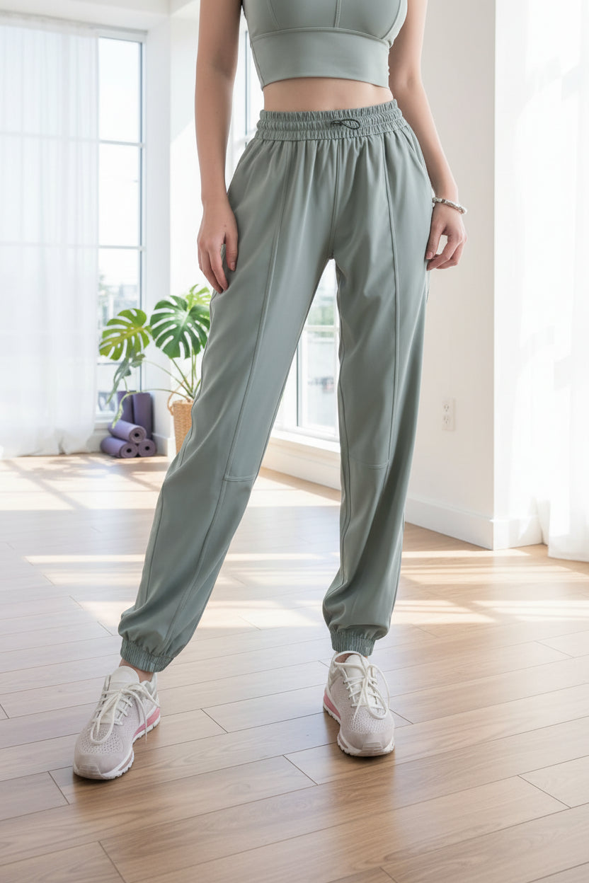 No. 6 Loungewear Pant, High Waisted, Studio Pant, Draw String, Joggers