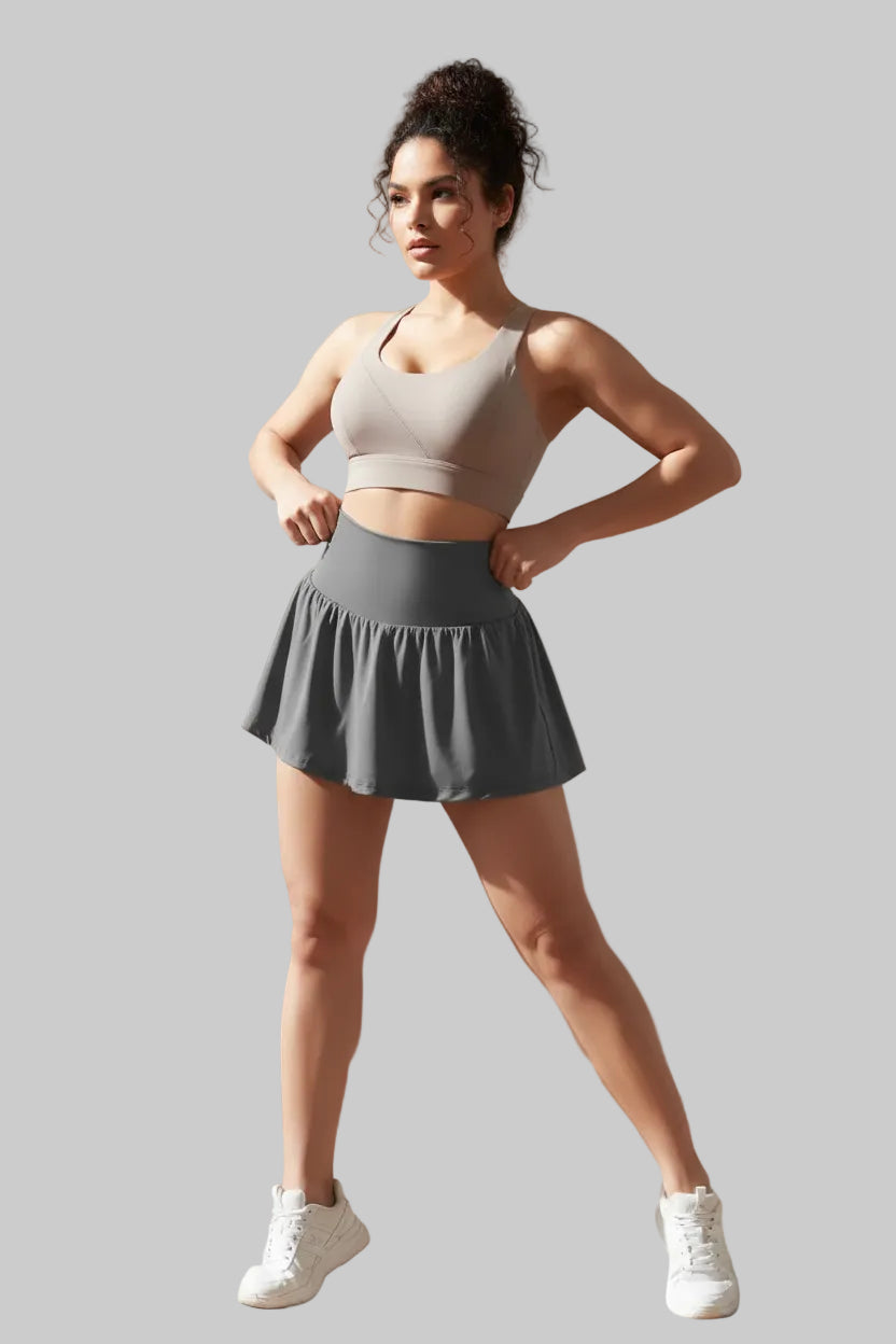 No. 4 Shorts, Extra Wide, Fold Over Comfort Waist Band, Layered Under Short With Pocket