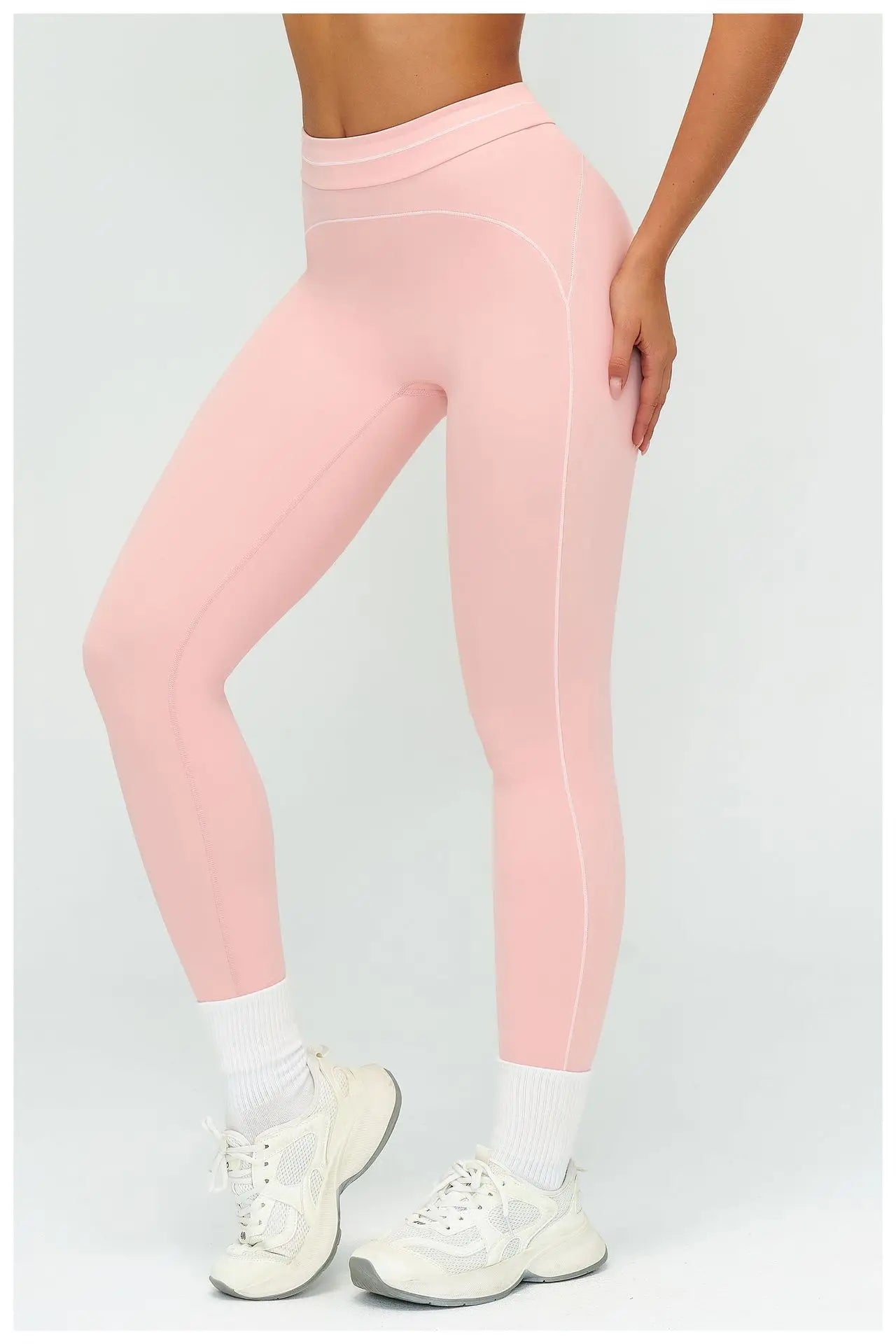 No. 6 Legging, Heart Throb Piping, Statement Comfort Waistband, No Front Seam, Butter Soft