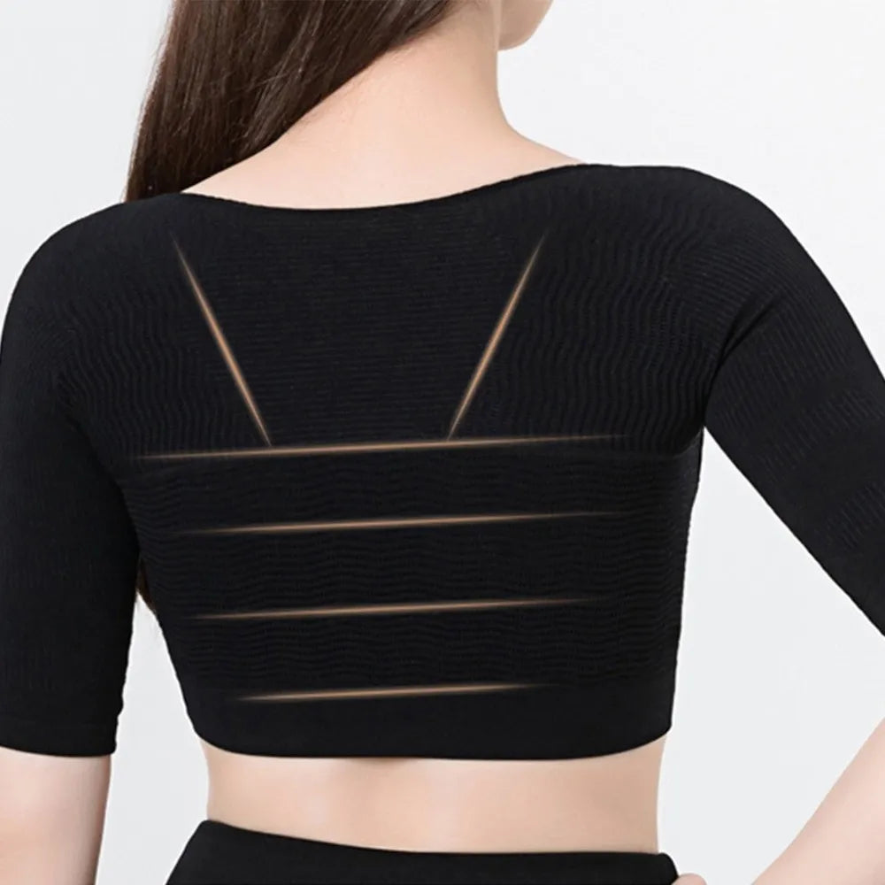 No. 5 Shape Wear, Posture Corrector, Arm/Back Compression, Short Sleeve, Open Bust