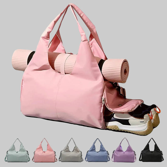 No. 1 Tote, All-In-One Yoga Tote Bag, Dedicated Yoga Mat Holder, Roomy Interior, Separate Shoe Compartment, Full Zip Design