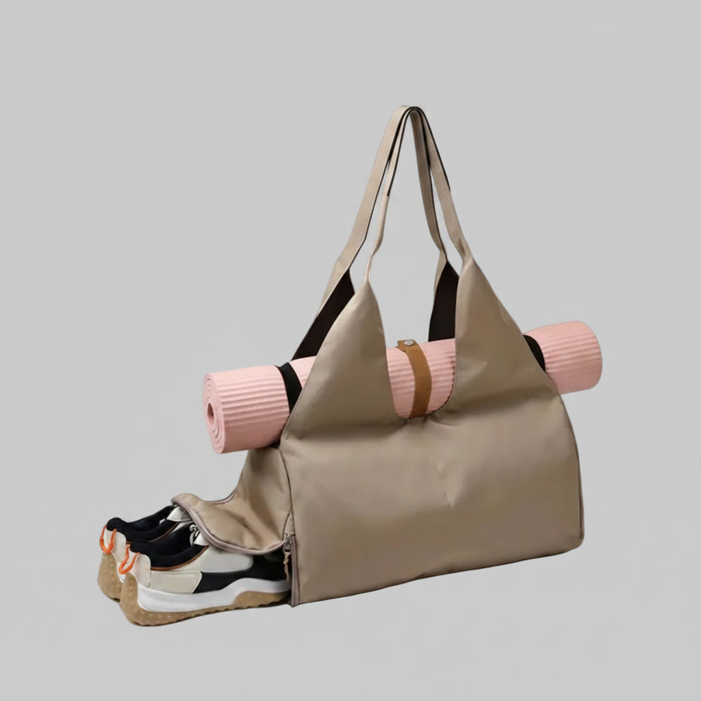 No. 2 Tote, Carry All, Full Zip, Separate Ventilated Shoe Compartment, Yoga Mat Holder