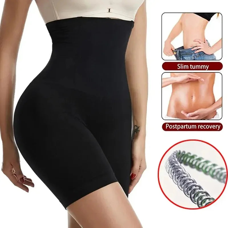 No. 4 Shape Wear, High Waist, Seamless, Rear Lifting, Mid Thigh Shorts, Extended Sizes Available