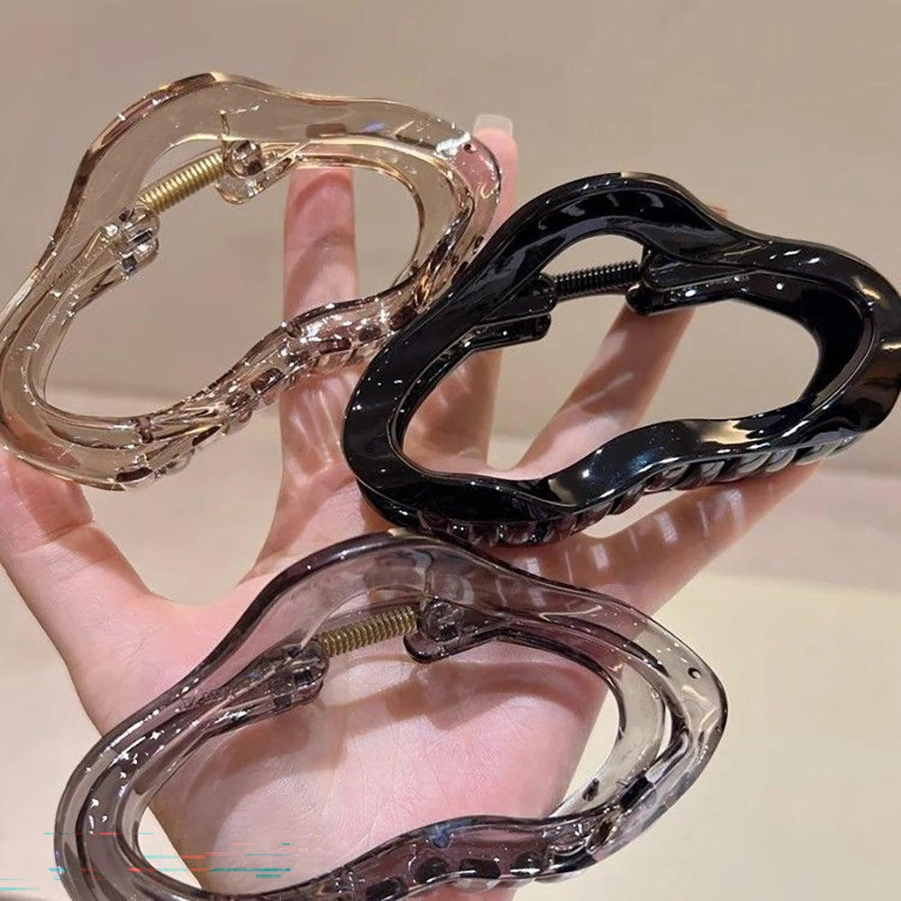 No. 7 Accessory, Hollow, Transparent Hair Claw, Barrette, Hair Clip