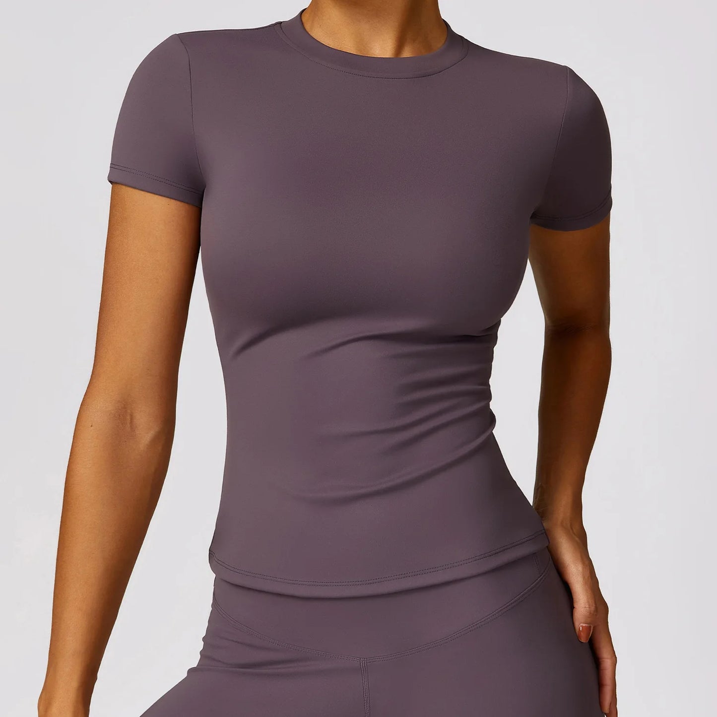 No. 7 Short Sleeve Shirt, Favorite, Running, Light Compression, True Fit, Hip Length