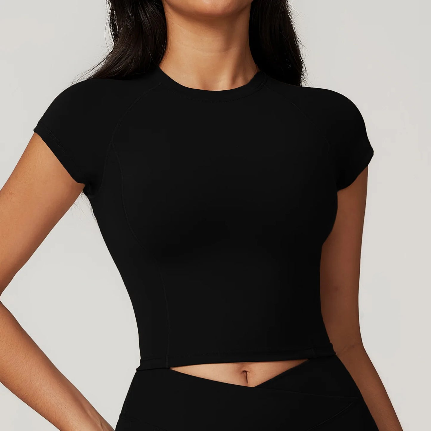 No. 4 Short Sleeve Shirt, Baby Doll Trainer With Hour Glass Piping, Hip Grazing Length, Slim Fit