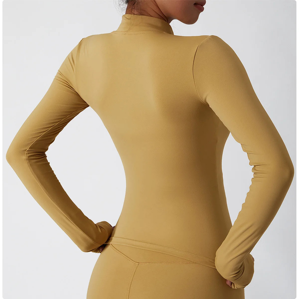 No. 1 Jacket, Yoga, Long Sleeve, Seamless, Smoothing, Butter Feel, Slim Fit