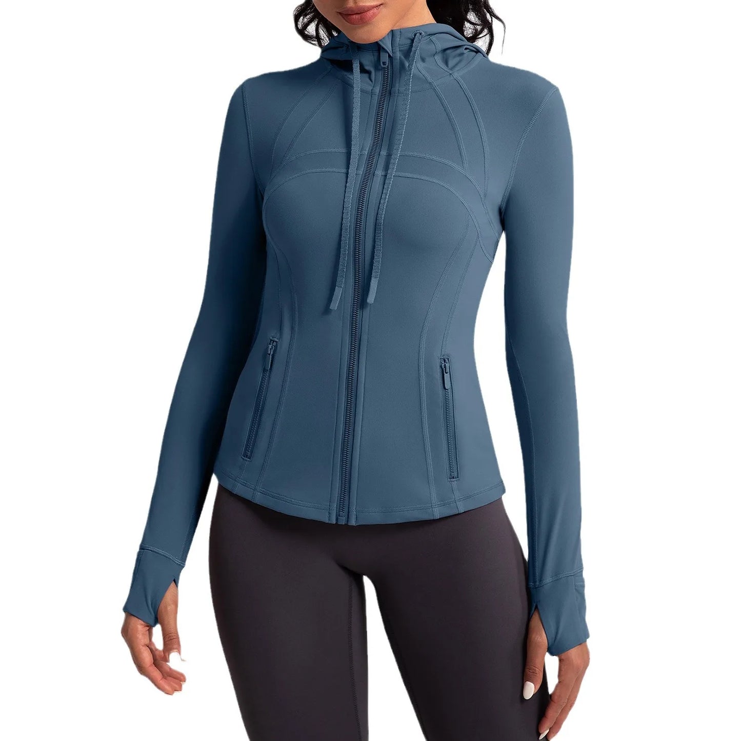 No. 4 Jacket, Hooded Jacket, Hood, Zipper Pockets, Dry Fit, Cross Training