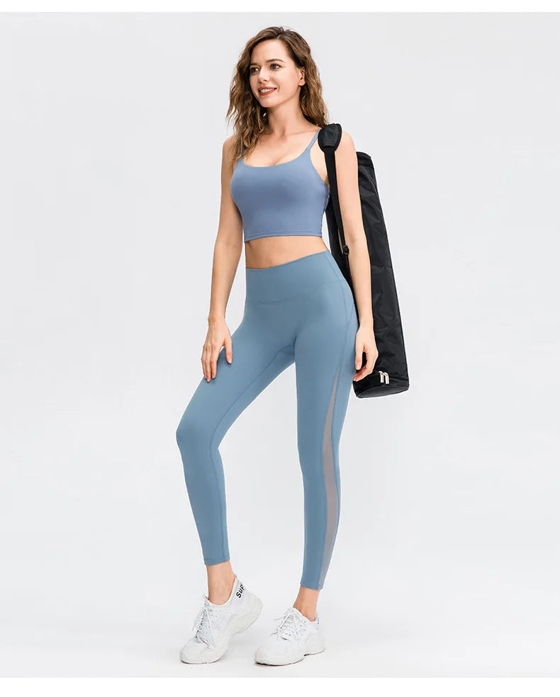 No. 5 Legging, Airlift Mesh Panel, High-Waist, Seamless, Athletic, Compressive