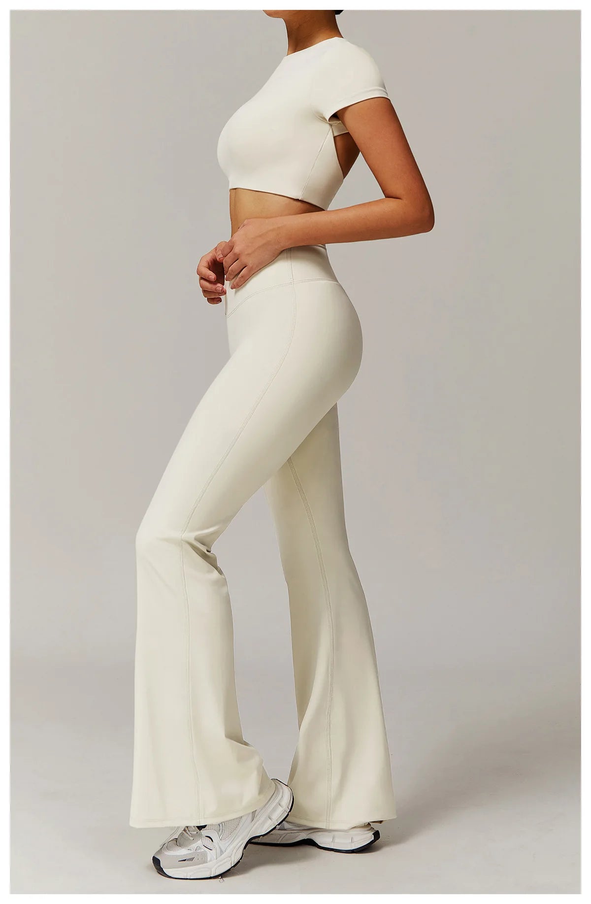 No. 7 Legging, Vintage Bell Flare, Mid Rise Waist, No Front Seam, Ultra Flattering