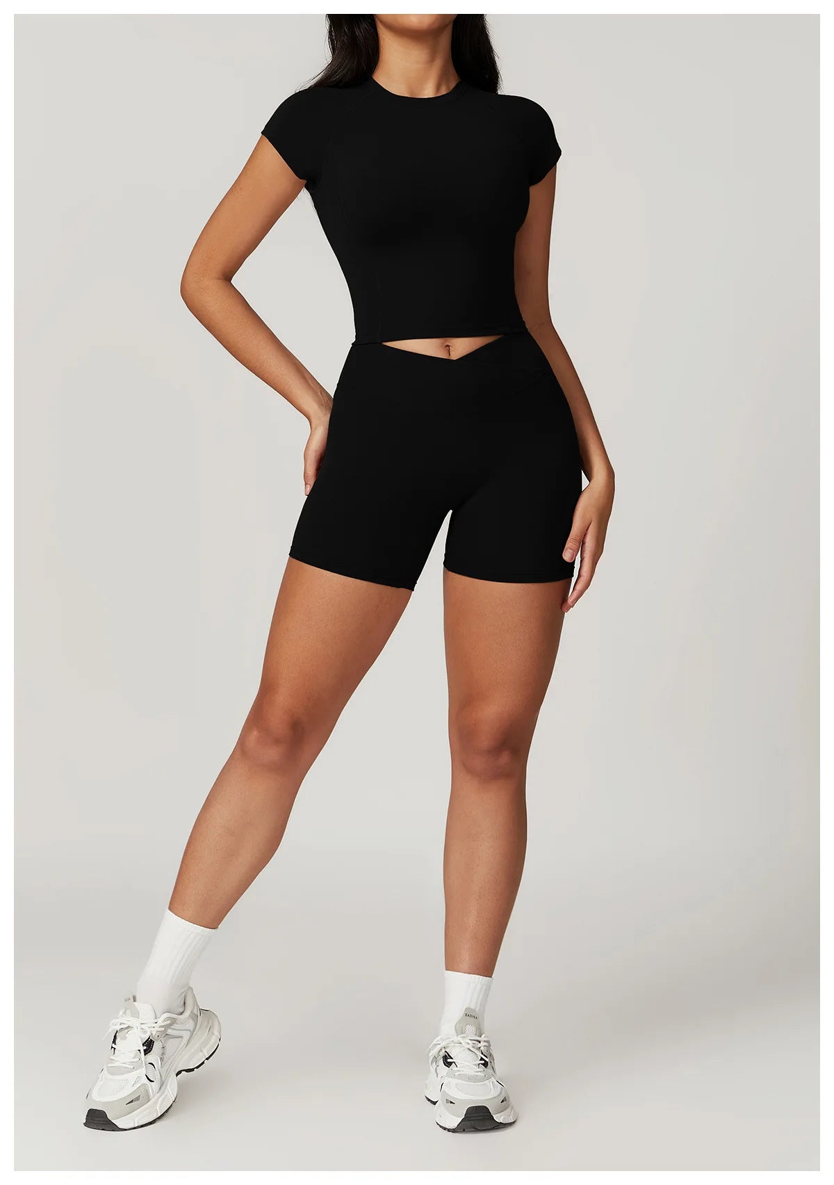 No. 4 Short Sleeve Shirt, Baby Doll Trainer With Hour Glass Piping, Hip Grazing Length, Slim Fit