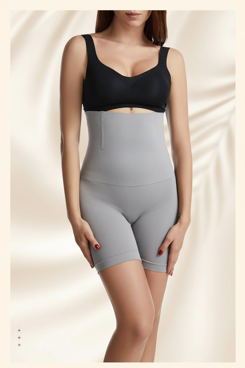 No. 4 Shape Wear, High Waist, Seamless, Rear Lifting, Mid Thigh Shorts, Extended Sizes Available