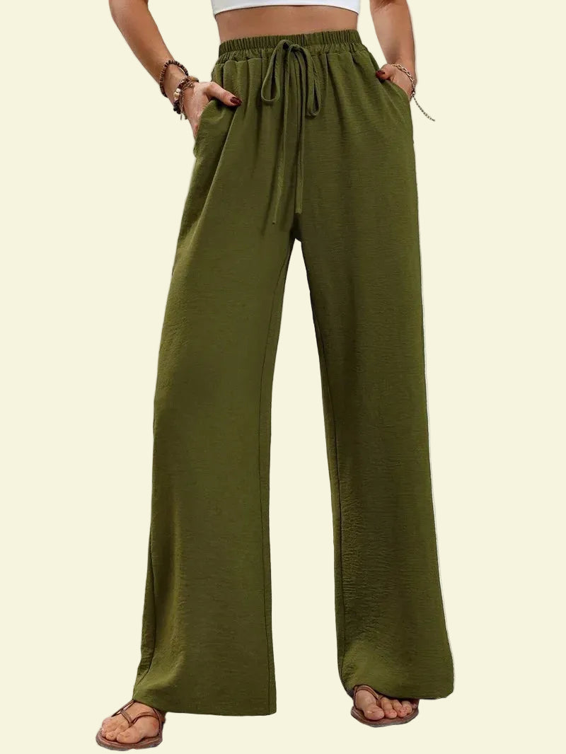 No. 7 Loungewear Pant, Resort, Casual, Trouser, Wide Leg, High Waist