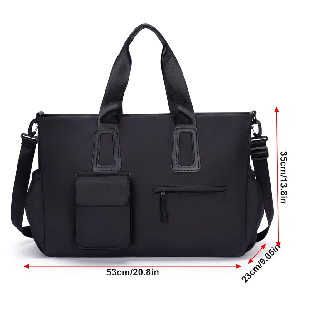 No. 8 Tote, The Modern Travel Yoga Duffel, Minimalist, Unisex, Dry Wet Separated Pocket