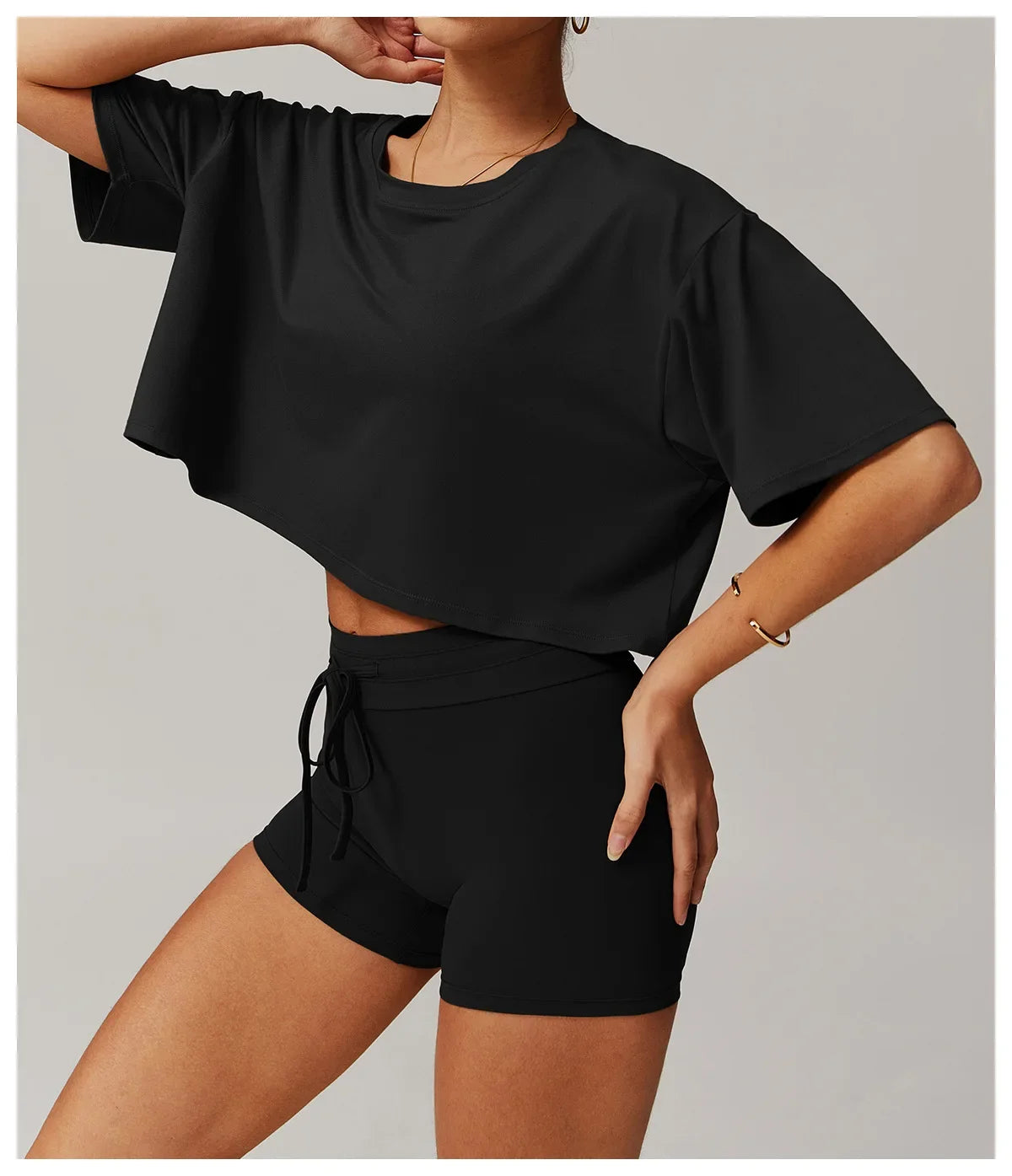 No. 1 Short Sleeve Shirt, Oversized, Crop Top, Relaxed Fit, Soft Essential