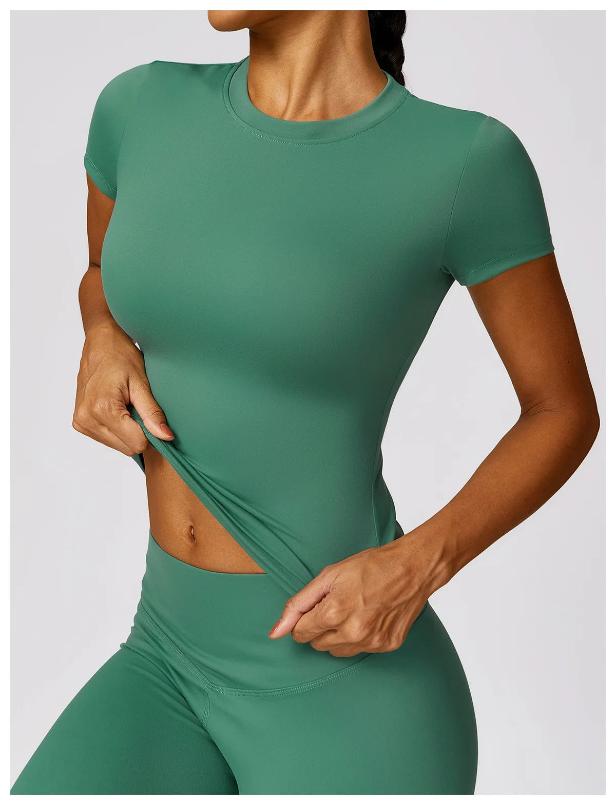 No. 7 Short Sleeve Shirt, Favorite, Running, Light Compression, True Fit, Hip Length
