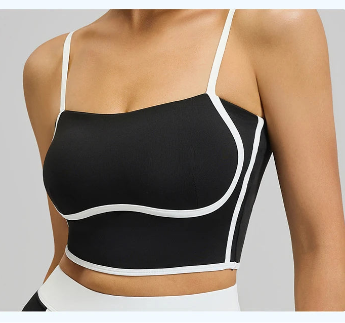 No. 3 Tank Top, Line Up, Sweet Heart Design Bodice, Cropped Length