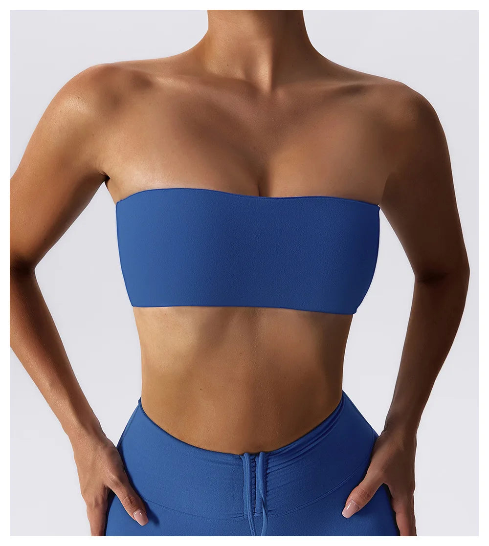 No. 3 Sports Bra, Strapless Bandeau, True Fit, Built in Padding