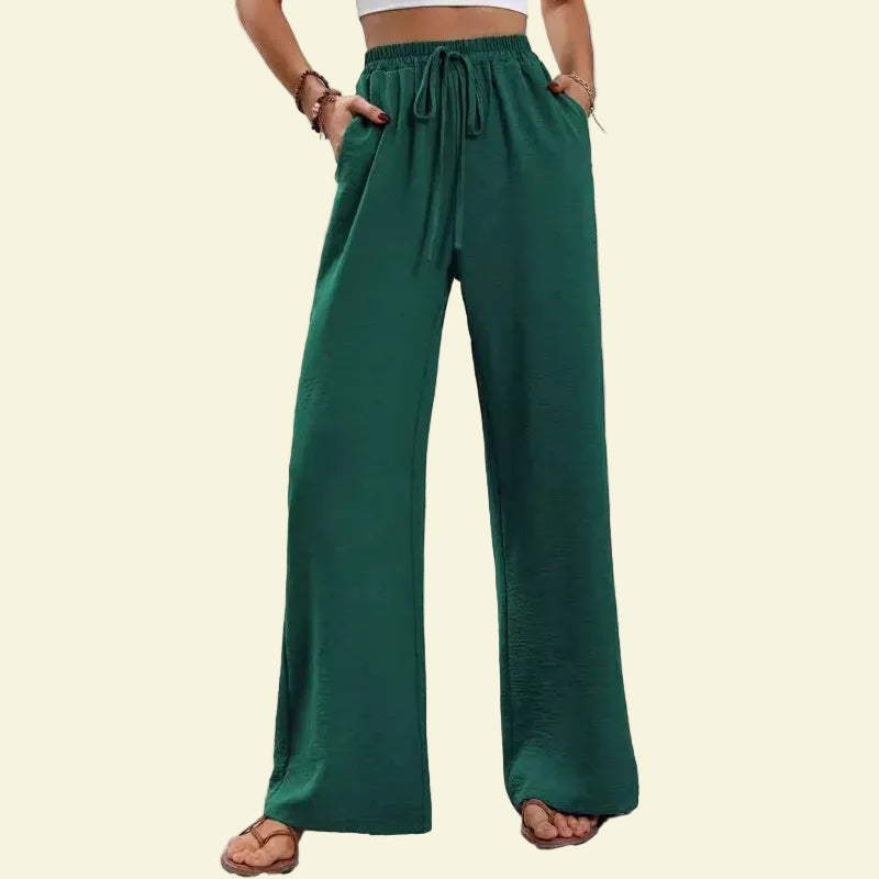 No. 7 Loungewear Pant, Resort, Casual, Trouser, Wide Leg, High Waist