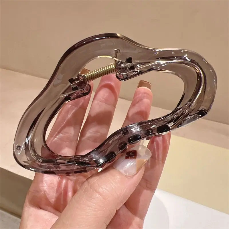No. 7 Accessory, Hollow, Transparent Hair Claw, Barrette, Hair Clip