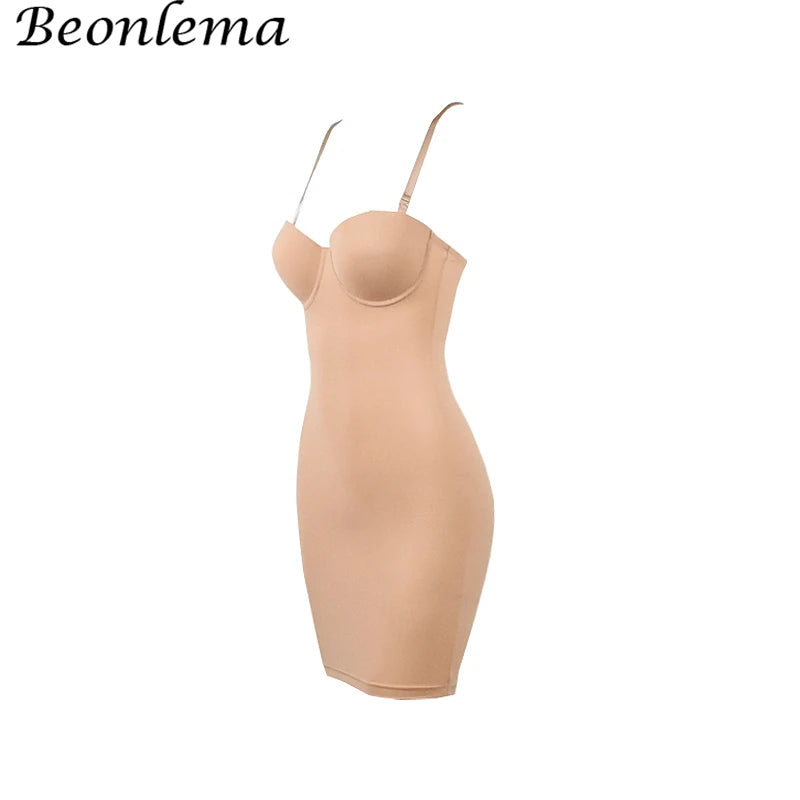 No. 3 Shape Wear, Tummy Control Slip Dress With Bra, Waist Trainer, Body Shaper