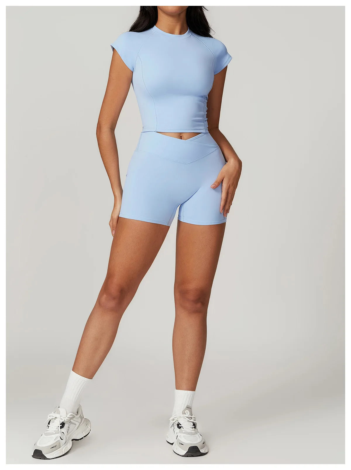 No. 4 Short Sleeve Shirt, Baby Doll Trainer With Hour Glass Piping, Hip Grazing Length, Slim Fit