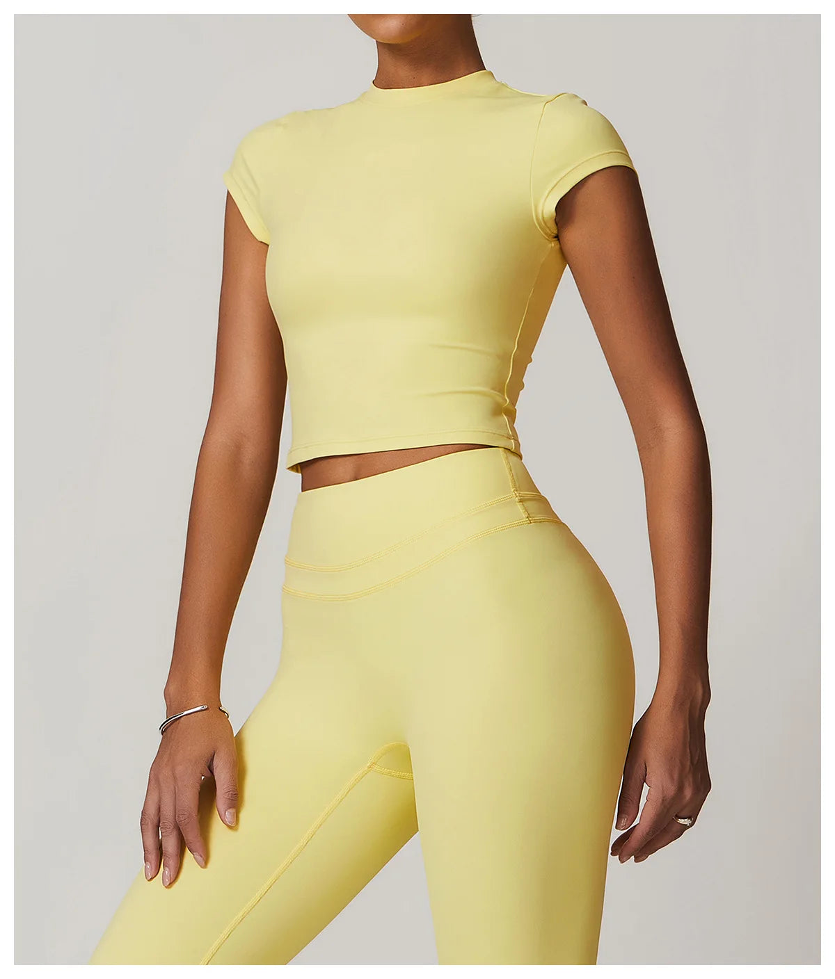 No. 2 Short Sleeve Shirt, Cross Training, Baby Doll Cut, Slim Fit, Waist Grazing Length, Dry Fit, Compressive