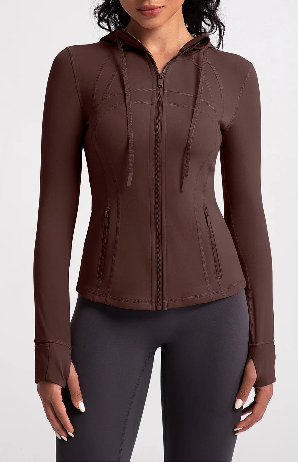 No. 4 Jacket, Hooded Jacket, Hood, Zipper Pockets, Dry Fit, Cross Training